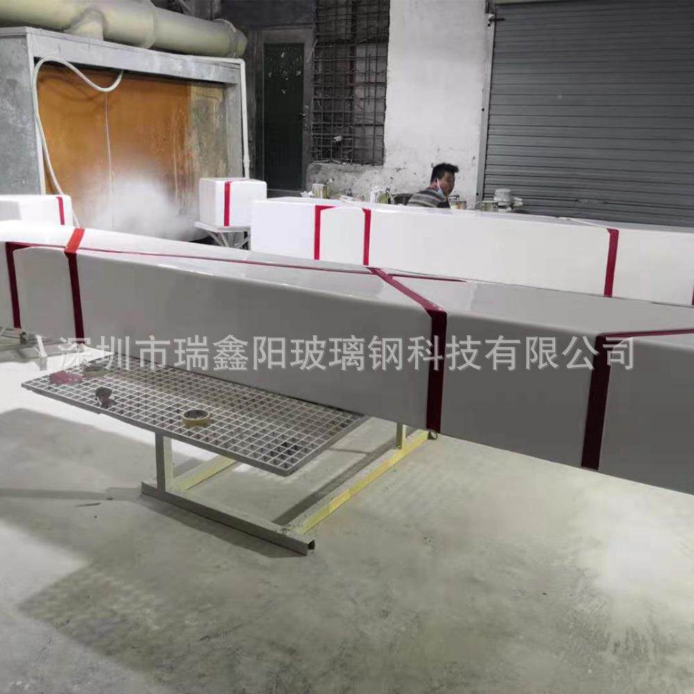 户外休闲玻璃钢长凳场游乐商园共公休rzy061合息区多人拼接组创意