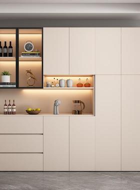 简约实木餐边墙柜高柜UFE厅现代靠一体餐收纳柜客酒柜玄关厅柜可