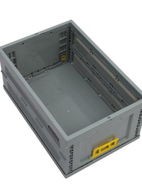 料600280WUF折叠物流箱灰色大号折叠式物流周转箱塑加厚EU折叠-箱