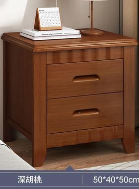 Yla免锁安装出中简约实木床头柜卧室家用带储物柜式CC-4193租屋床