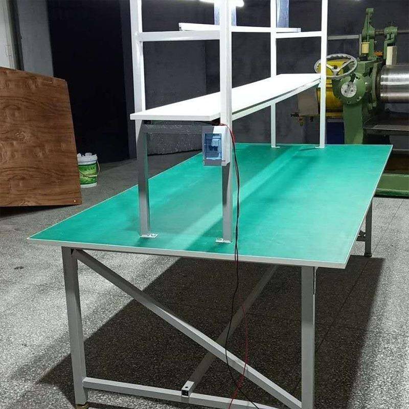 车间双生产线面防电台工作电商打包桌装配带灯静流水双面工作线操