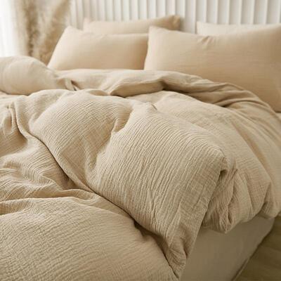 2042新款简约风全棉床四件套纯棉被套床宿舍三上件套SY20240床笠