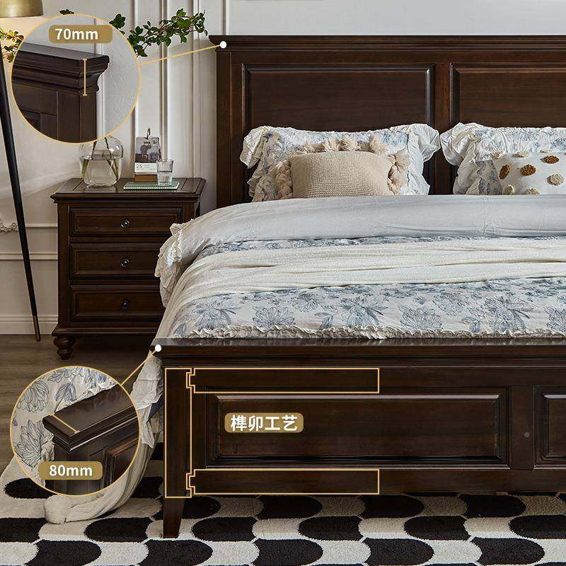 美式实乡纯全床主卧双人NGY1米5轻奢简约现代村黑胡木桃色高箱储,饰品/流行首饰/时尚饰品新,其他DIY饰品配件,淘宝优惠券,粉丝福利购,淘宝优惠卷