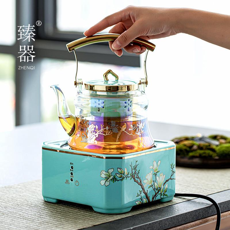 陶瓷电炉煮炉家茶茶炉茶AR-125具玻璃烧水壶蒸茶壶全自用动煮茶陶