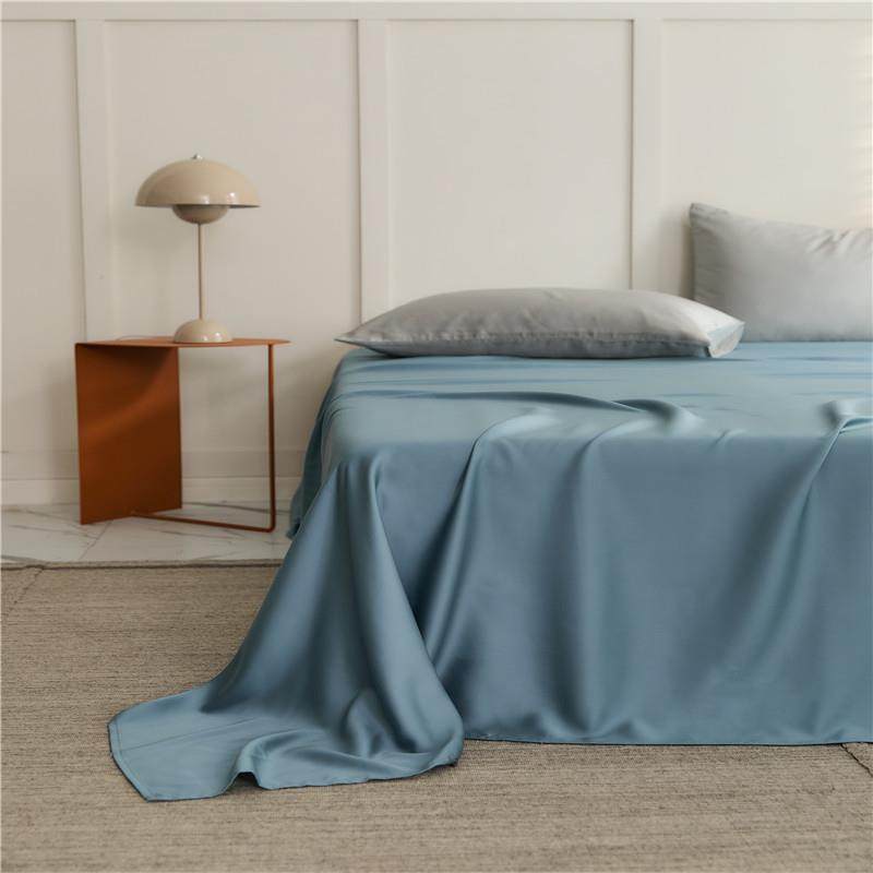 兰精天丝床0EL单单件丝床罩单件天裸冰睡被单纯夏色6支三件套双人