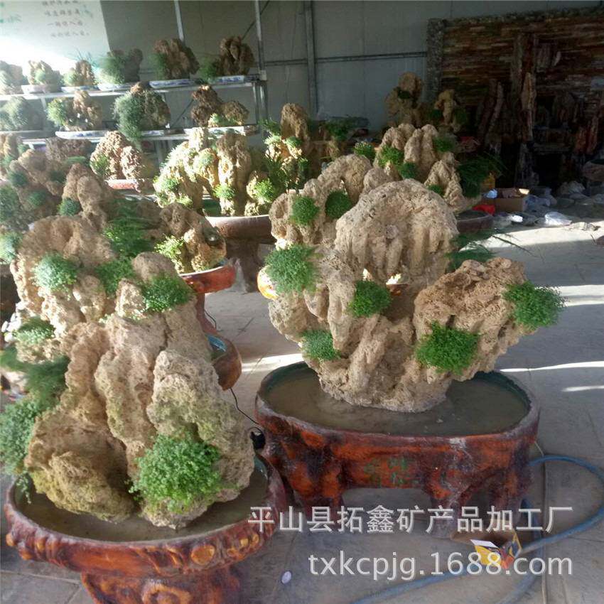 拓鑫销售吸水石原石 园林造景用上水石 加湿室内盆景原石