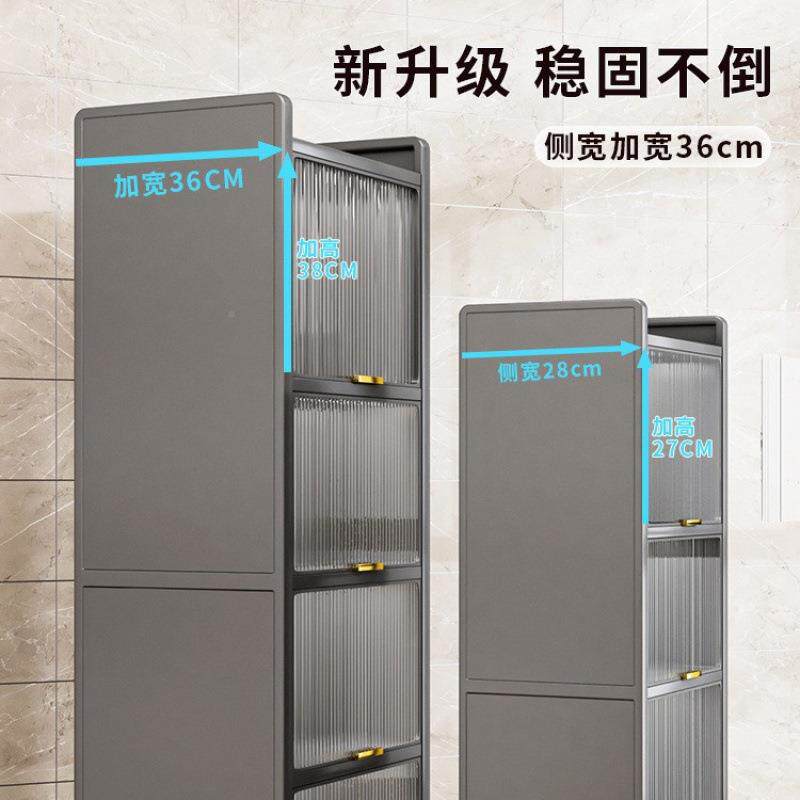 厨子房物架夹置缝EEH款落地多层收纳柜物多功能储柜微波炉橱柜餐