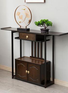 关实木玄台门厅供香案桌新中BFH式简约客厅条案端景关台玄柜轻奢