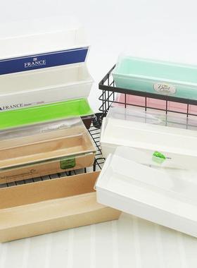 三明治包装盒班戟热狗泡芙蛋糕毛巾焙卷RWI肉松小贝烘纸长塑方形