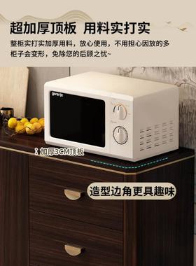 新中式餐边柜木框柜子储物柜酒实柜一体边柜客NKE柜厅靠墙水备餐