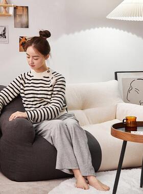 懒人沙发UIU地可躺可睡卧阳台房间双人上小豆袋窝窝室椅客厅0225