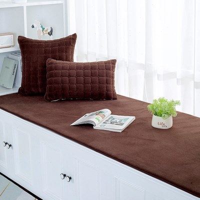 定做冬季简约现代加厚海绵毛绒飘窗垫防滑卧室榻榻米阳台垫子,居家布艺,飘窗垫,淘宝优惠券,粉丝福利购,淘宝优惠卷