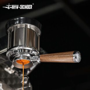MHW-3BOMBER轰炸机无底手柄 51/54/58mm意式咖啡机改装无底木把手