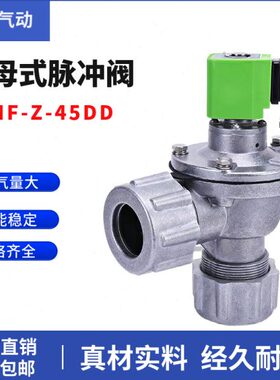 袋式直角脉冲阀DMF-ZM-25/45DD除尘器喷吹阀带锁母24V电磁脉冲阀
