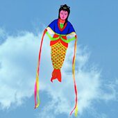 伞布碳杆风筝 追风者美人鱼风筝 高档手工制作 包邮 风筝