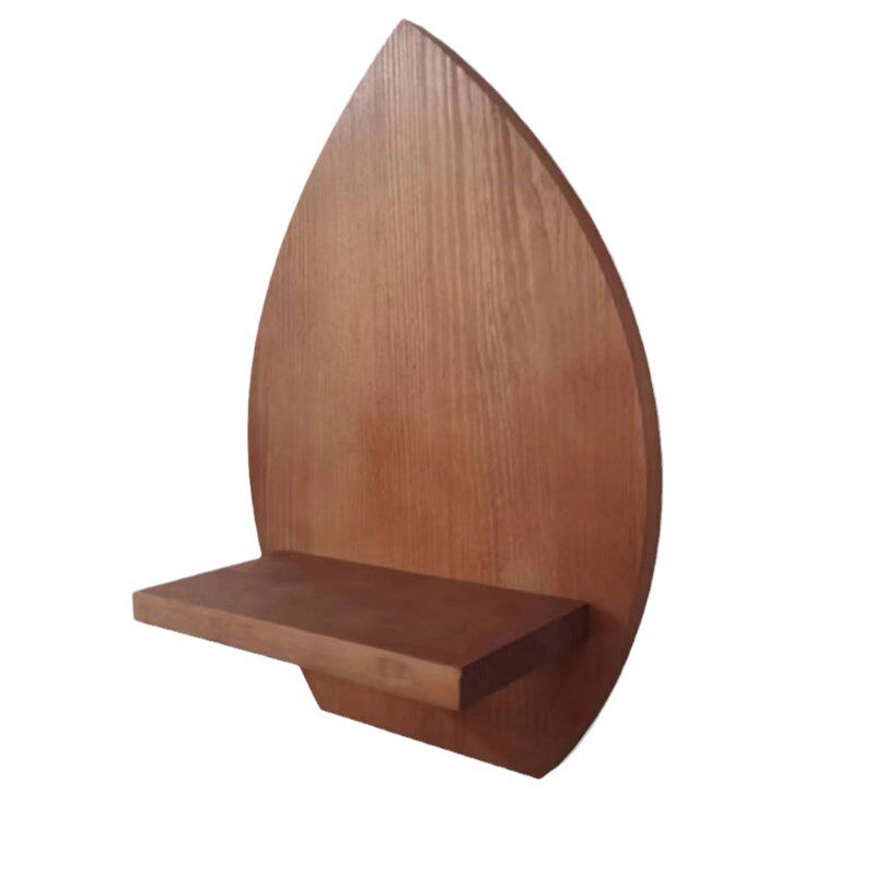 木制墙上置物架客厅壁挂式置物架木质墙壁花盆置物架墙饰新品