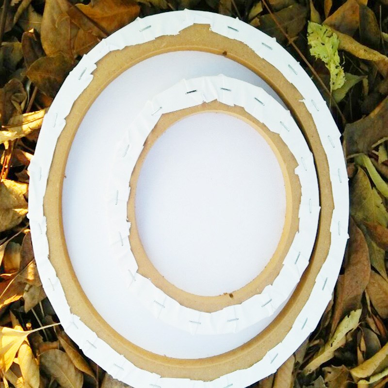 椭圆形30X40CM全棉280g帆布油画框欧式实木微喷绘画布框