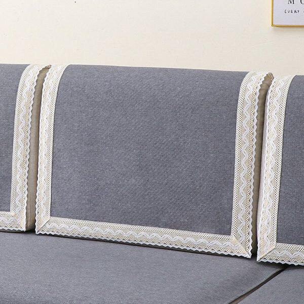 欧式防滑棉麻通用沙发巾靠背巾扶手巾全盖后背盖布简约现代沙发垫