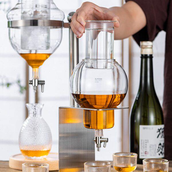 日式居酒屋冷酒器快速冰镇分酒器玻璃滴酒壶清酒器温酒壶冰酒器具
