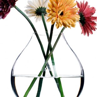 朗峰简约 现代玻璃花瓶灵感花瓶V1 欧式花插 餐桌摆设花器玻璃瓶