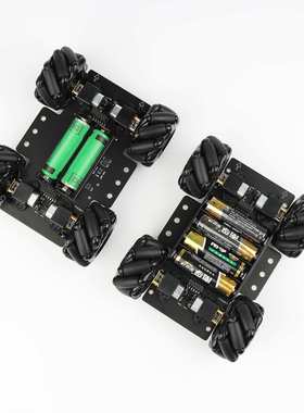 4WD麦克纳姆轮小车 omini全向轮移动 适用microbit makecode编程