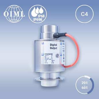C16i4C3/20T/30T/40T/60T柱式称重传感器-轨道衡/汽车衡/料罐称重