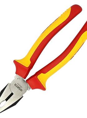 世达09261高压绝缘钢丝钳尖嘴钳斜嘴钳工具套装铬钒钢3件套