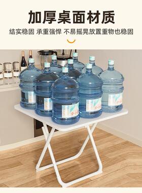 小桌子可RZS折叠桌餐家用户型方简易圆桌桌出租屋户外便携摆吃饭