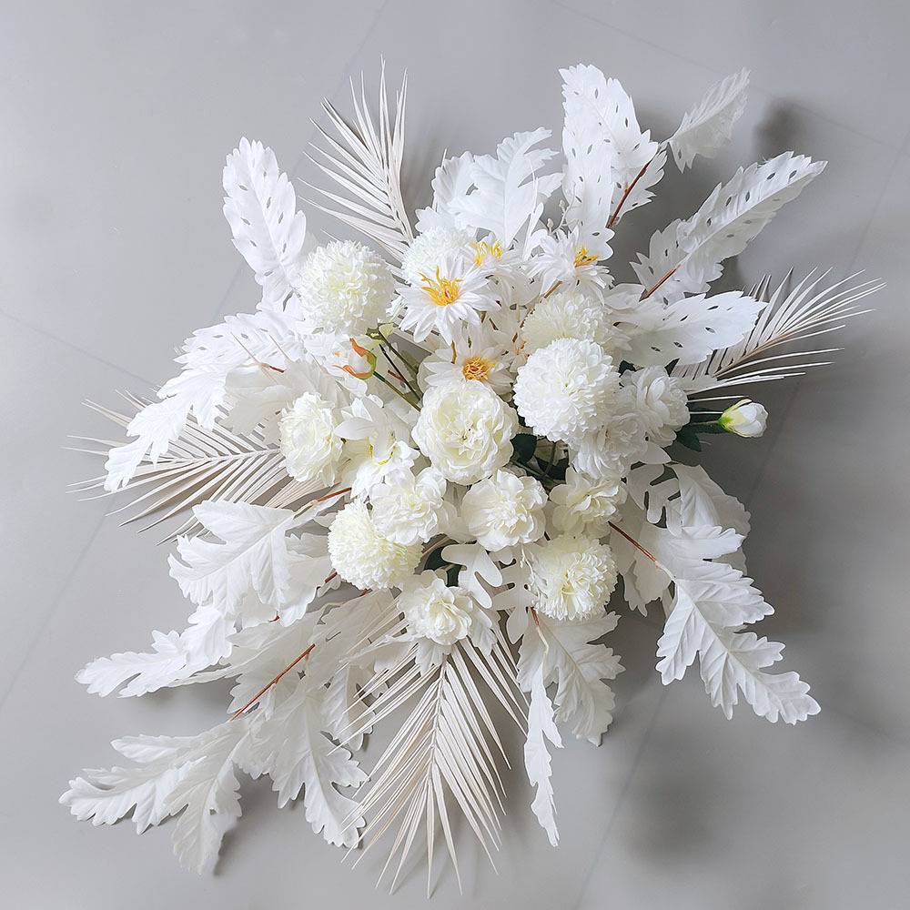 仿真排花装饰品 跨境拱门装饰花路引迎宾花水牌花粉色婚礼背景花