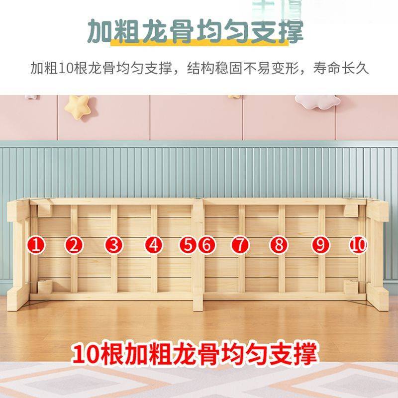 折叠加宽床拼接床边床家用婴儿床儿童双人午休床成人床昧俍