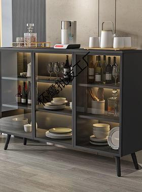 餐边柜现代约意柜式极简轻奢酒RZX储物柜客厅碗茶简水柜靠墙柜厨