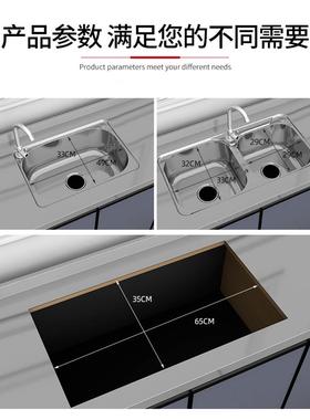 L72米柜60宽不锈钢柜简易家用租房成品灶台厨YJT防经济型水储物农