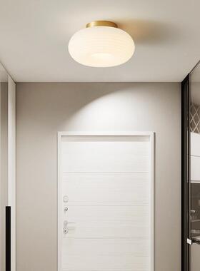 护眼现代简led吸顶灯全铜卧室50347灯儿童朵房奶油风创约间意南瓜