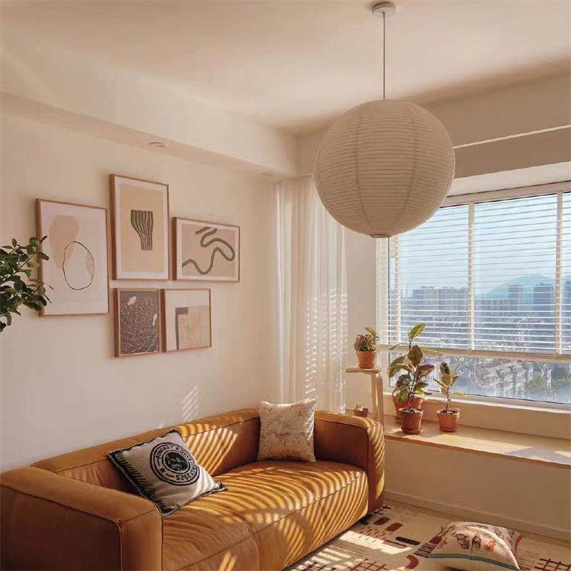 野口8267勇灯圆形卧室吊灯吧日式酒纸店民宿吊台灯服装店纸艺术吊