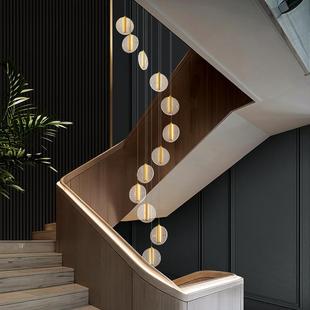 复式 楼吊代轻灯272奢大别墅创意客厅灯酒店大堂售楼部loft楼现梯