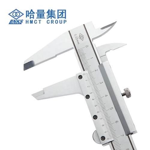 哈量()游0标尺0581-级150-200m卡m不锈钢精度0.1工业油标卡尺