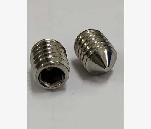 304不锈钢内六角锥端紧定螺钉DIN914M6*8
