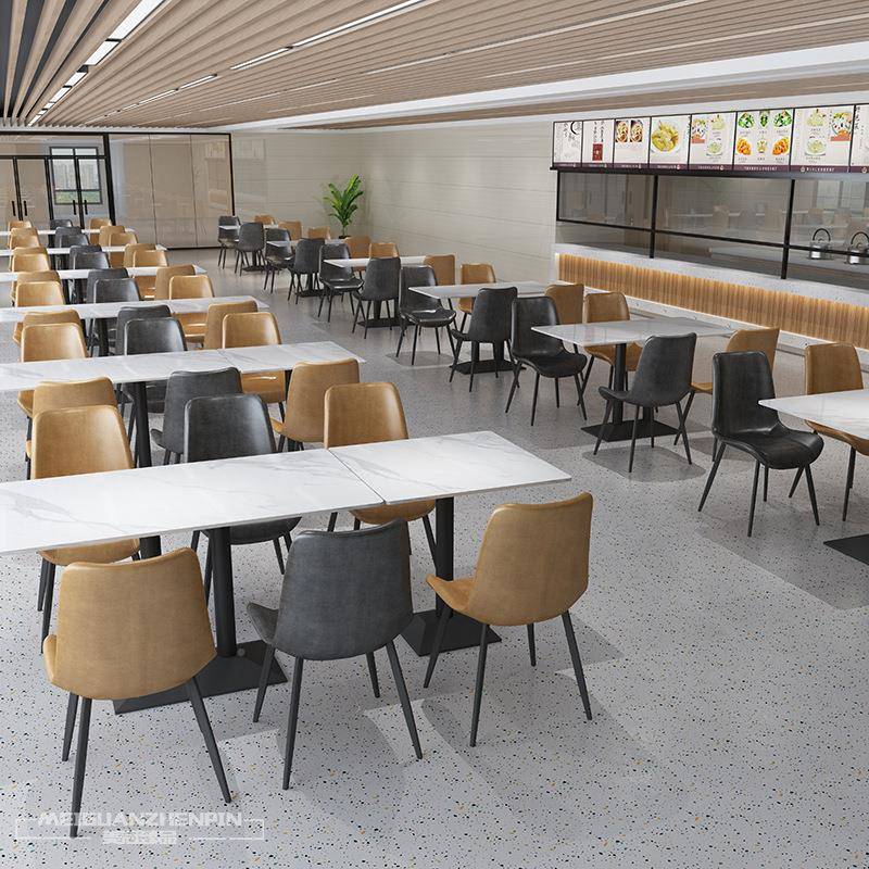 学校学生员工堂餐桌椅MG000685组合单位公司食饭面馆快餐桌4椅人