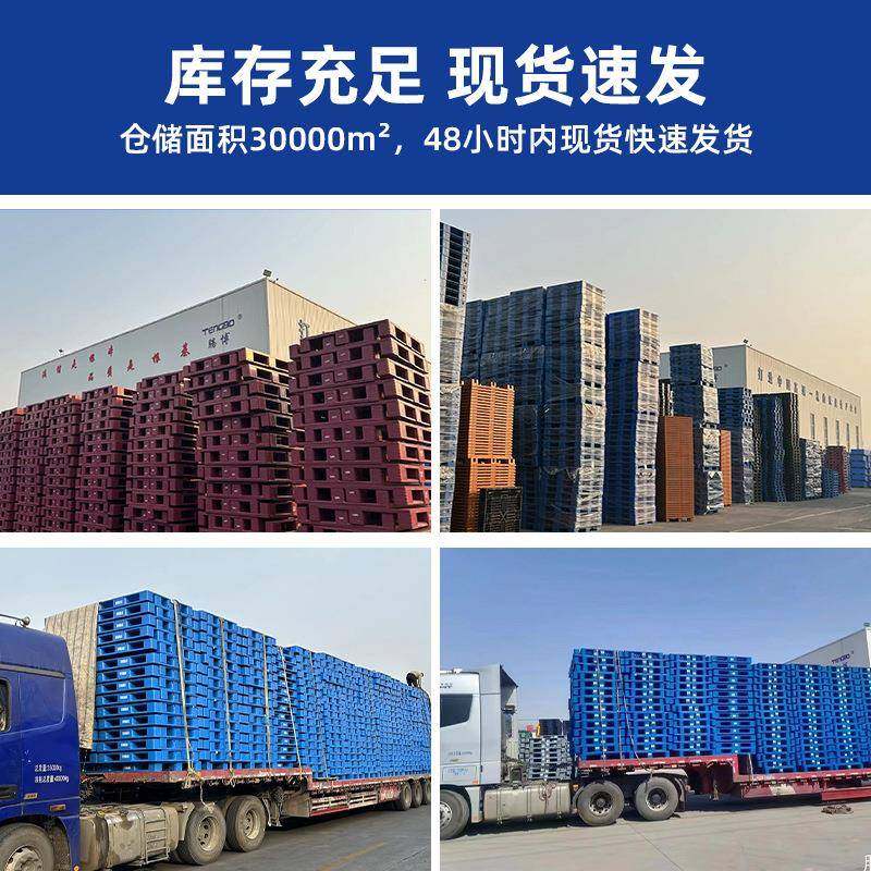 料托DLH盘网格九脚塑胶托盘塑厂家卡板叉车塑防潮栈垫料板板物流