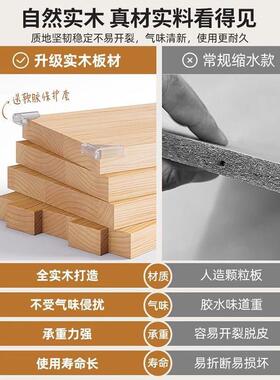 全实木储柜由书组合物格子柜书架置自物架ISY落地客厅收纳矮柜家