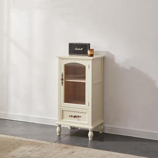 实XLS厅木小酒柜带门靠墙客厅储物立柜美式简约多功能边柜餐柜客