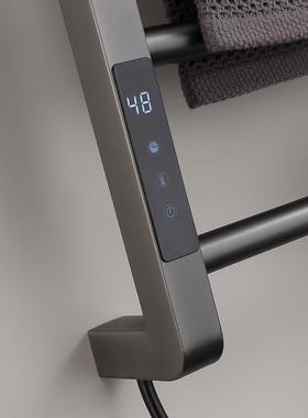 智能数显温电热毛巾架碳纤维全加毛巾架口110V浴恒巾AFT热烘出干