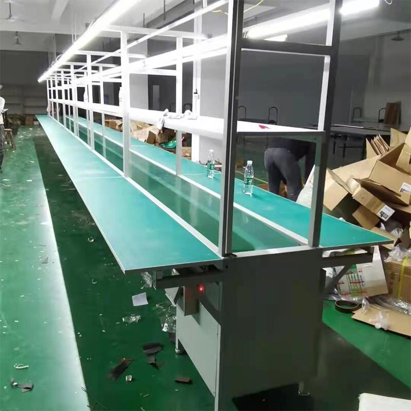 流水线工送作台静电工作桌工厂送带操作台gzt输传带防装配维修台