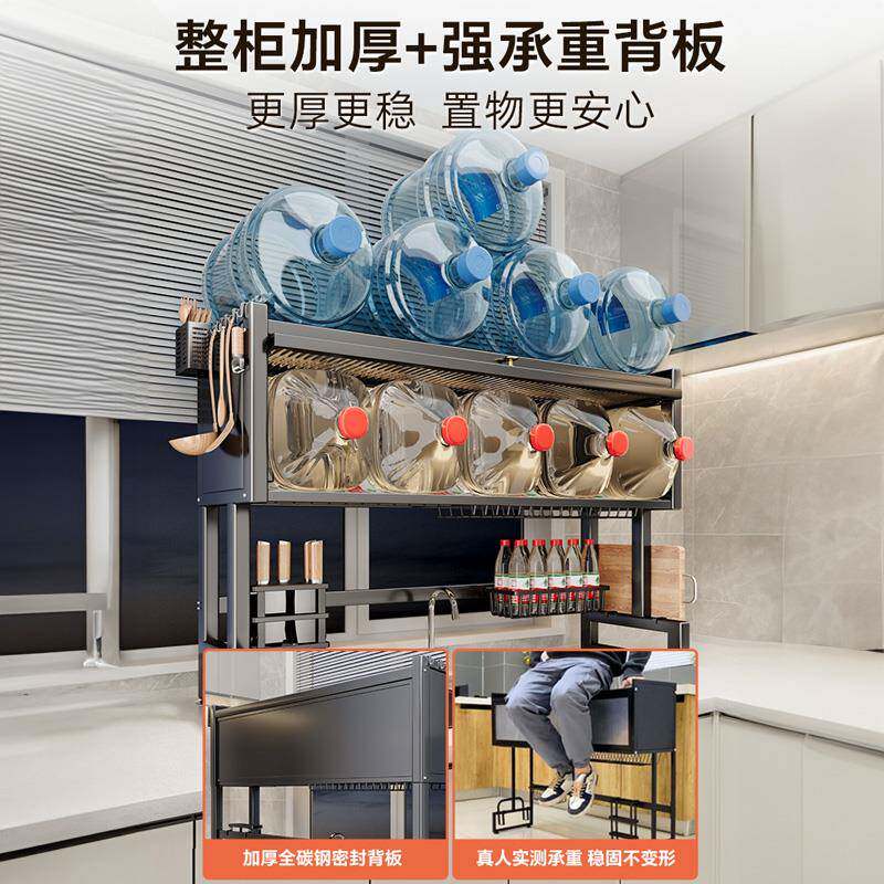 厨房水槽置物家碗碟收架纳尘洗碗槽水池防碗架多功SC1用能沥水架
