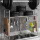 单层双层04黑色不钢水槽架碗晾碗碟架3沥水厨房置物架用品锈收纳