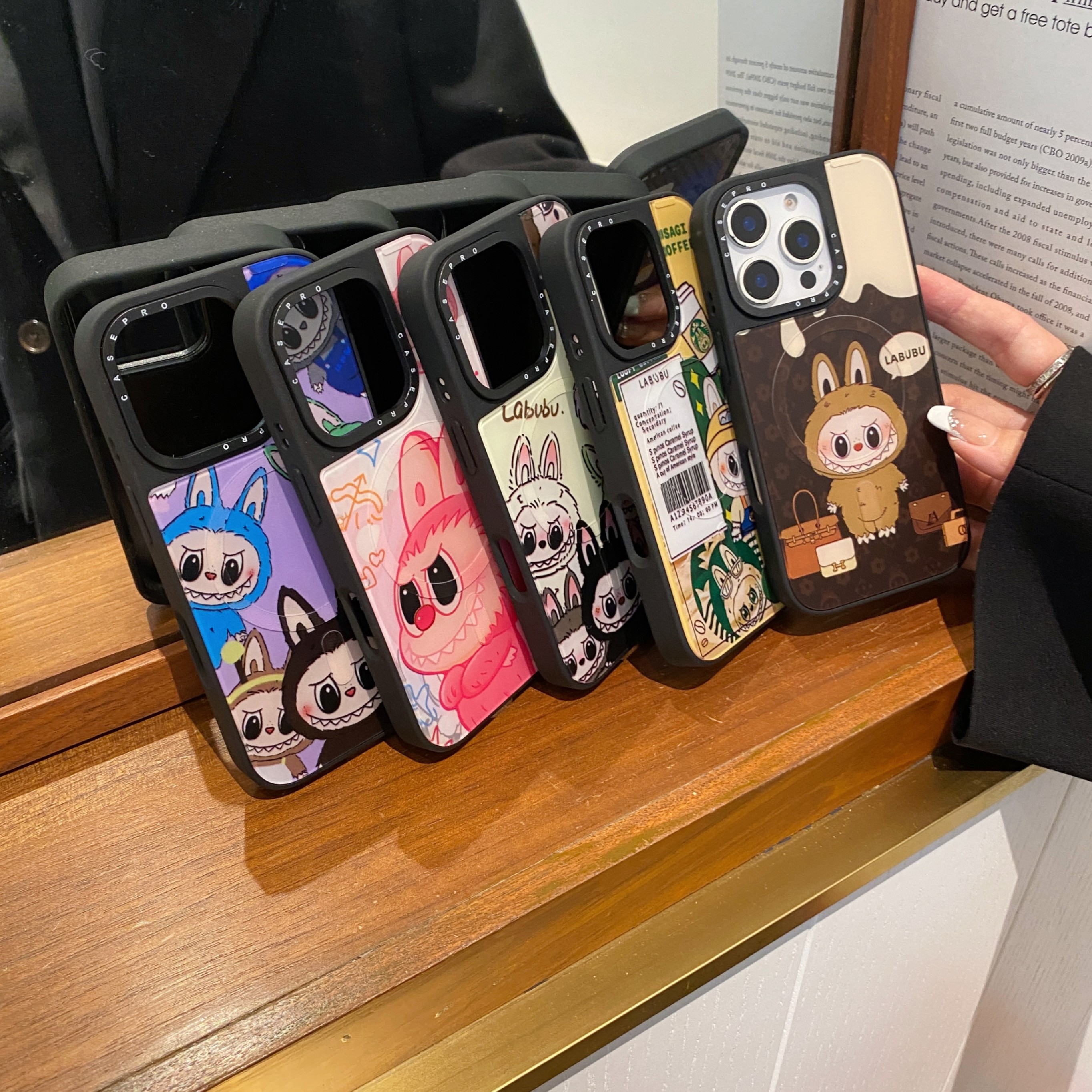 case潮壳C家联名拉布布背板磁吸系列手机壳可拆卸苹果秒换iPhone16promax全包15promax防摔14pro13镜头保护16
