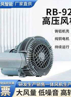 RB-82S双段旋涡气泵高压真空泵抽吸两用旋涡高压泵曝气风机厂家