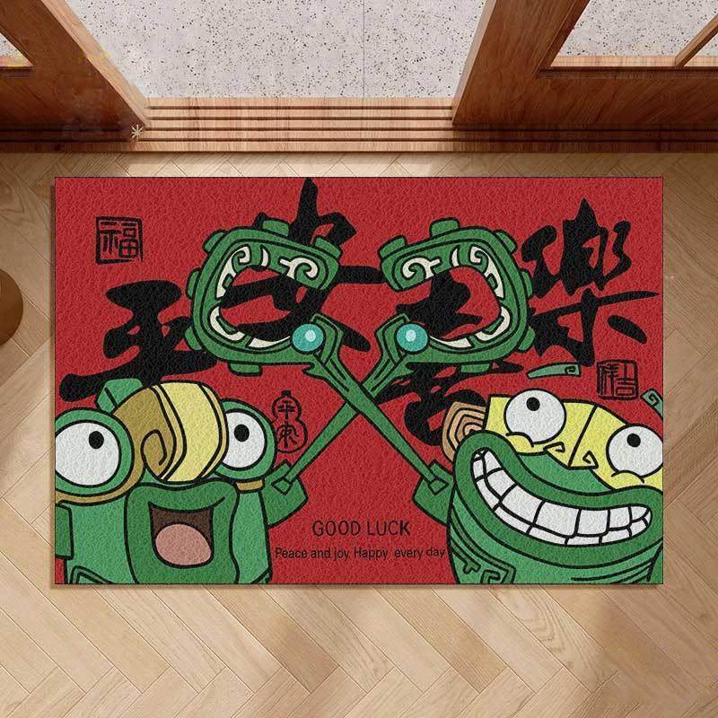 结界兽哪吒地毯垫厕所圈地丝耐磨呆萌入户进门可爱玄关防滑卡通,居家布艺,入户地垫,淘宝优惠券,粉丝福利购,淘宝优惠卷