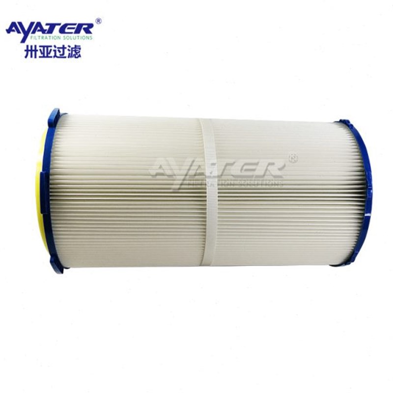 卅亚过滤 抛丸机扫地车除尘滤芯六耳快拆式粉G尘滤筒344X214X600m