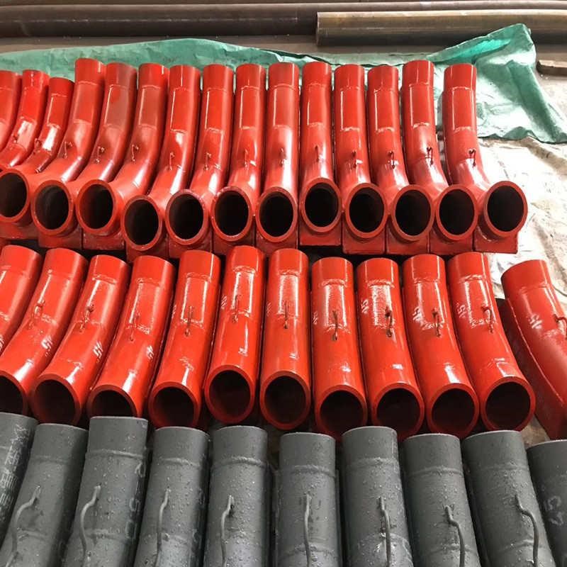 耐磨弯头自c蔓燃覆合陶瓷管90度虾米腰陶瓷贴片双金属耐磨管件厂